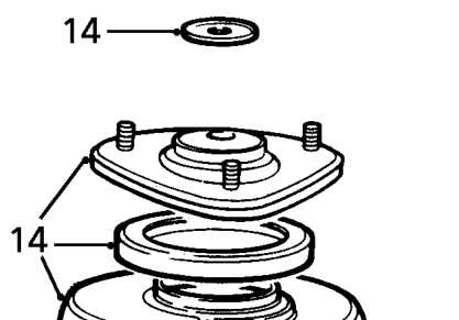 Restrain damper shaft using a 6 mm Allen key, remove the damper shaft nut using a 19 mm sp