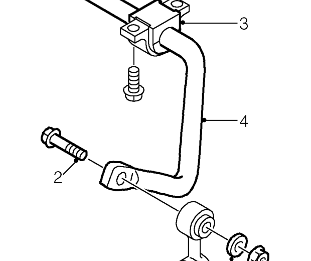 Anti-roll bar – Raise front of vehicle.