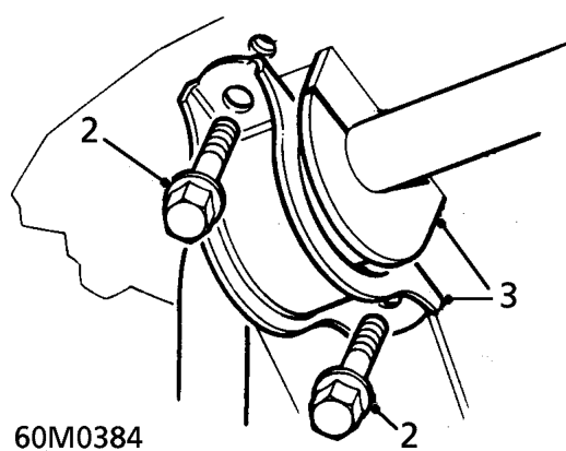 Anti-roll bar bushes – Raise front of vehicle.