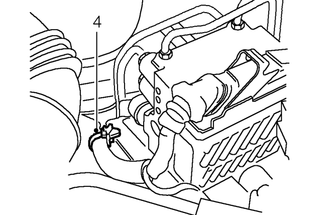 Abs hydraulic modulator – Position cloth under modulator to absorb fluid spillage.