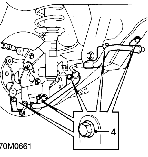 Rear abs sensor – Disconnect ABS sensor harness multiplug.