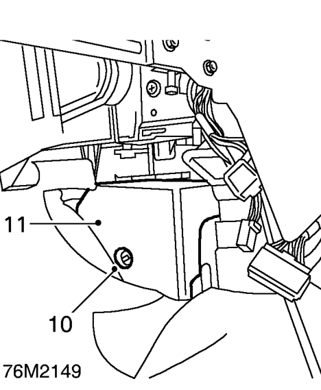 Disconnect 2 multiplugs, passenger airbag harness to driver airbag harness.