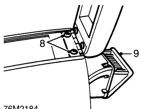 Rear console – Do not carry out further dismantling if component is removed for access only.