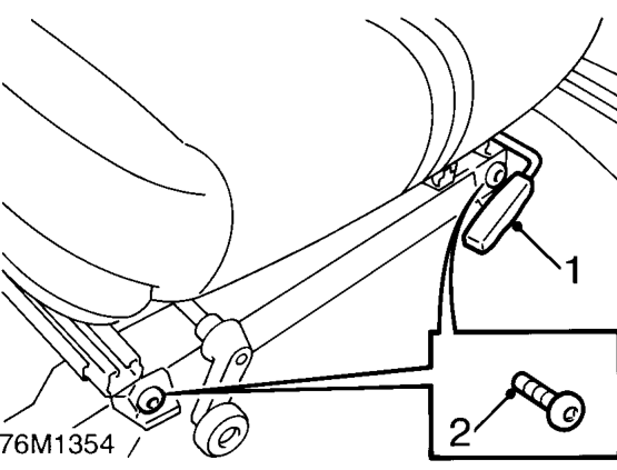 Front seat – Service repair no - 78.10.44.99