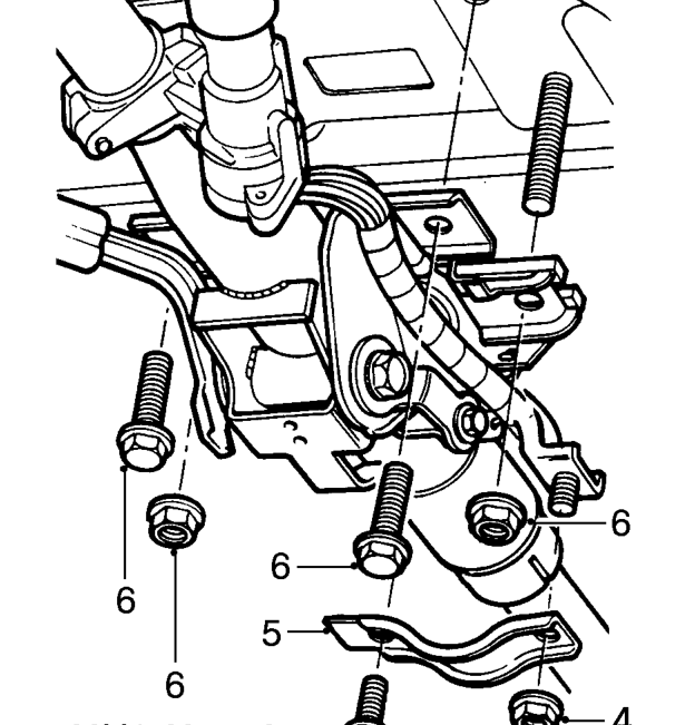 Starter switch – Disconnect 6 multiplugs from steering column switch assembly and rotary coupler.