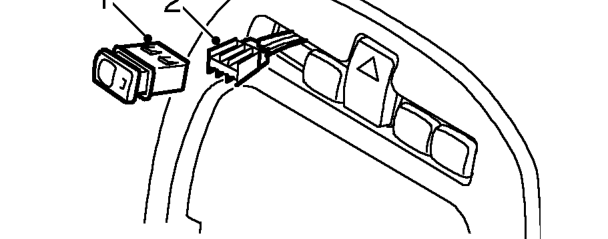 Heated rear screen switch – Service repair no - 86.65.36