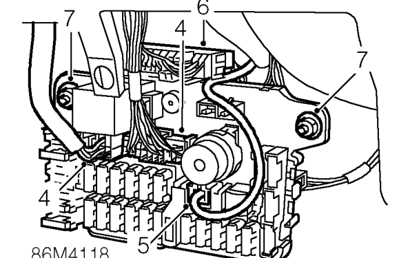 Passenger compartment fuse box – Remove fuse box cover.