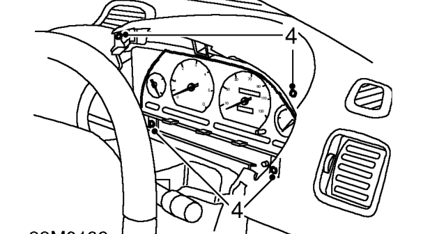 Instrument pack – Remove instrument pack surround.