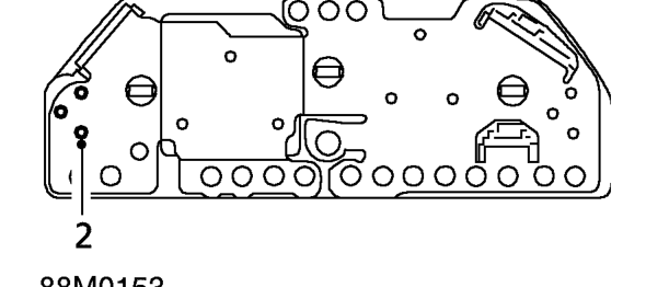 Fuel gauge – Remove instrument panel window and face plate. See this section.