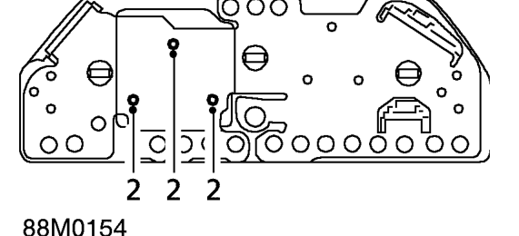 Speedometer – Remove instrument panel window and face plate. See this section.