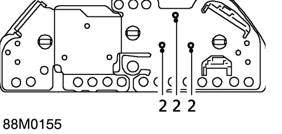 Tachometer – Remove instrument panel window and face plate. See this section.