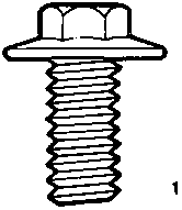 Diagram showing a self-locking bolt with a trilobular thread profile.