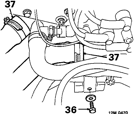Illustrates brake fluid reservoir and associated components