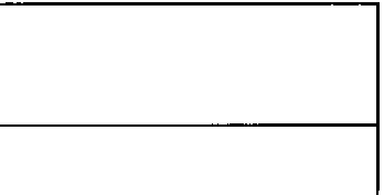 Rectangular frame with horizontal dividing line