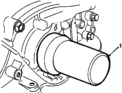 Diagram showing tool 18G 1604 locating the new oil seal into the recess