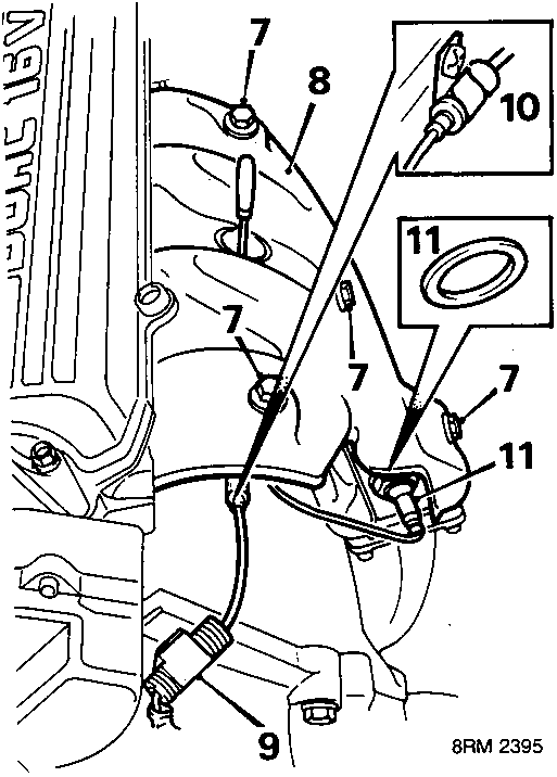 Engine valve cover removal diagram with bolt and gasket details