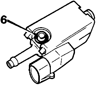 Diagram of purge valve with callout number 6