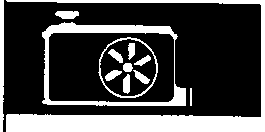 Diagram of a radiator and cooling fan assembly