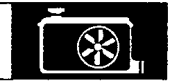 Icon of a radiator and cooling fan assembly