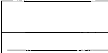 Illustrates alignment of three horizontal lines on a rectangular frame