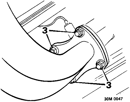 Diagram showing flange joint with callout numbers 3