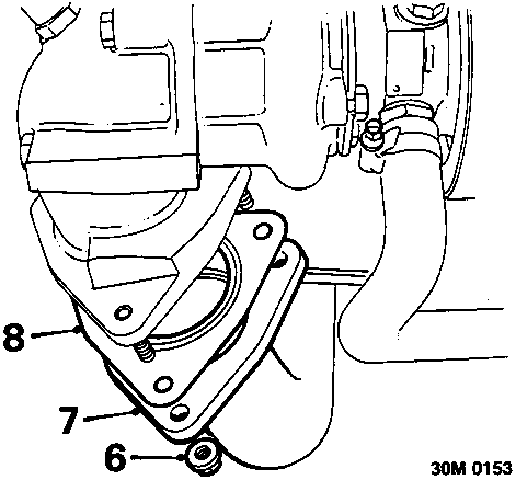 Illustrates engine mount assembly with numbered components