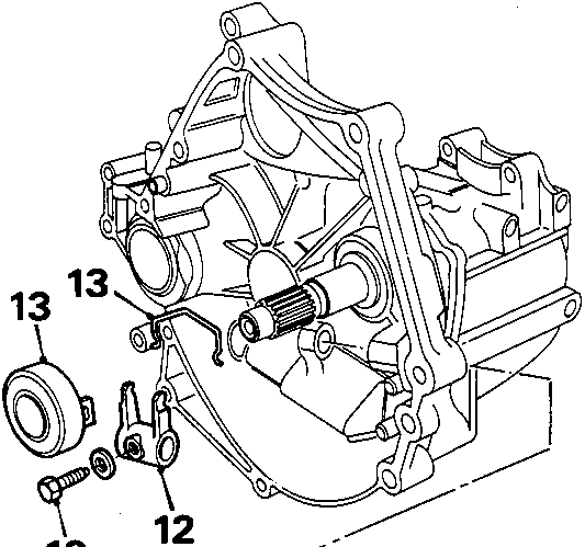 Close-up diagram of clutch pressure plate surface being checked with a straight edge and feeler gauges, labeled 11, with figure code 33M 0007