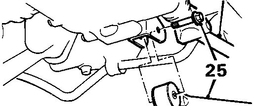 Selector rod roll pin removal