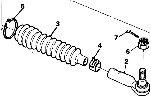 Diagram shows steering column and linkage components with numbered parts
