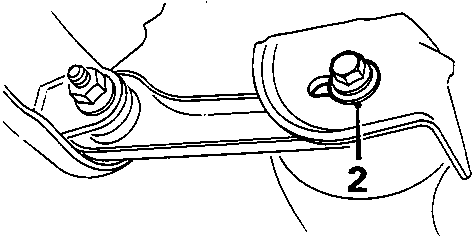 Diagram showing compensator arm adjusting bolt with callout number 2, and figure number 8RM 0139