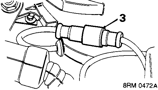 Diagram showing sensor harness multiplug connection labeled with callout number 3