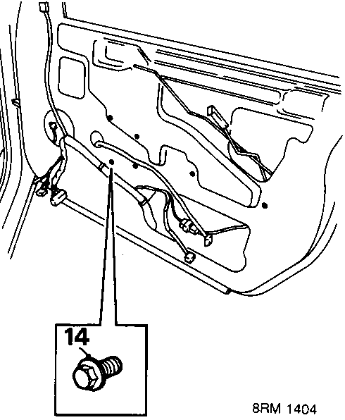 Diagram of regulator bolts, callout 14