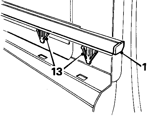 Diagram showing waist seal with callout numbers 12, 13 and reference 8RM 1426