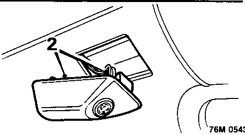 Diagram showing release of Ultrasonic sensor from L.H trim panel