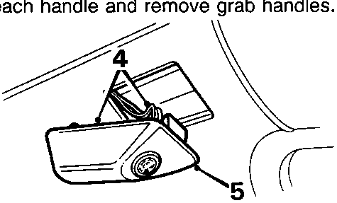 Diagram showing the ultrasonic sensor (5) and its multiplug connector (4) located in the rear quarter trim, reference 76M 0554