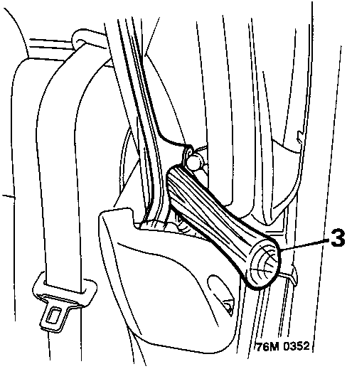 Diagram showing chocks placed in both sides of the power hood mechanism.