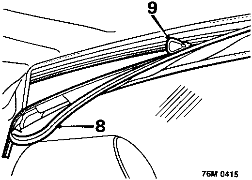 Diagram showing Velcro and zip fastener on top of backlight
