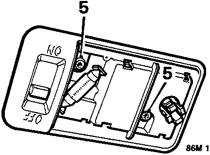 Diagram shows switch assembly with screw and connector details