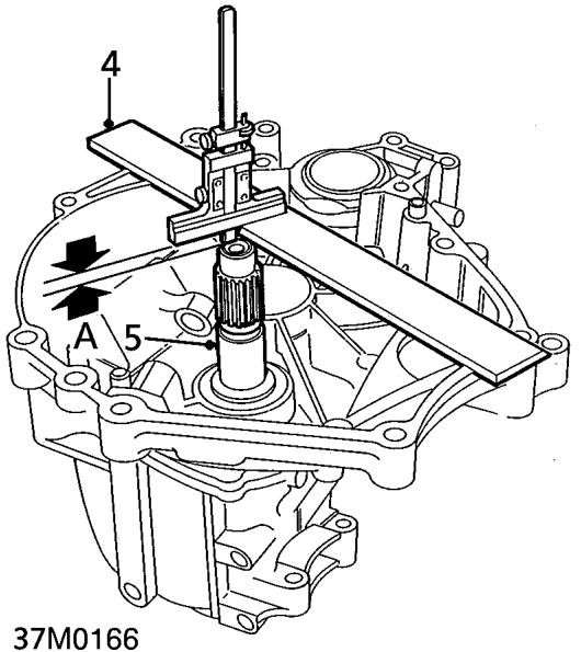 Input shaft end thrust - check and adjust – Fit gear case, fit and tighten bolts to 45 Nm.