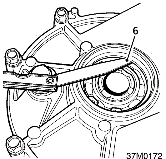 Differential bearing pre-load - check and adjust – Lightly drive differential into differential housing to settle bearing.