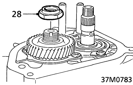 Remove spacer washer.