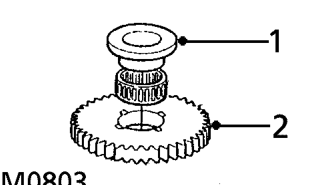 Input and output shafts – Remove tool 18G 1684, remove and discard gasket.
