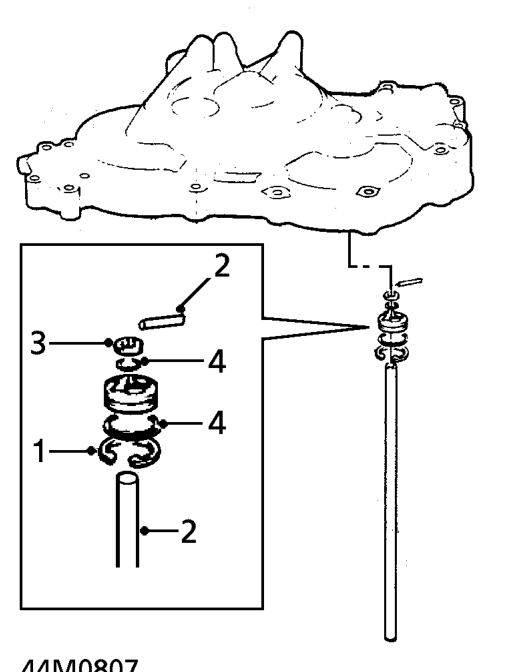 3rd clutch oil feed pipe assembly