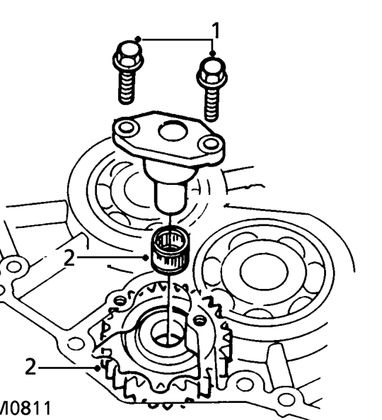 Reverse idler gear – Remove and discard 2 ’O’ rings.