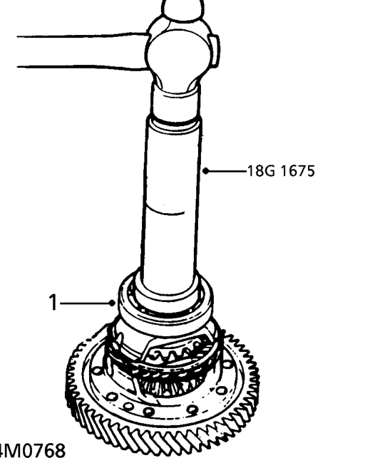 Differential bearings – Using a suitable puller, remove bearings from differential carrier; discard bearings.