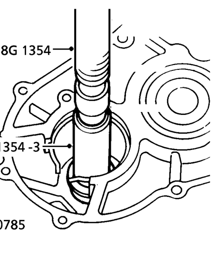 Idler shaft needle bearing – Bend up locking tabs on tab washer.
