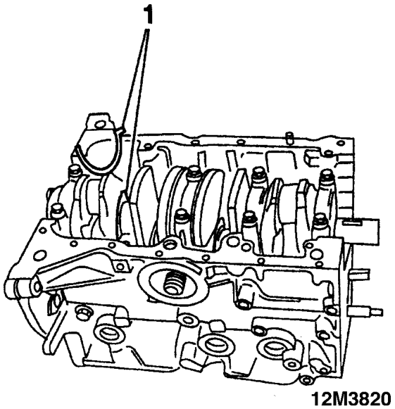 Installing the crankshaft adjusting crankshaft end play