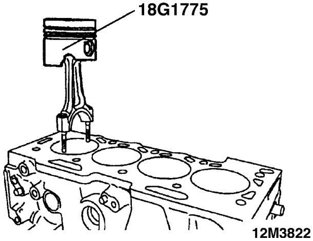 Determining the piston type – VERY IMPORTANT: If you are replacing pistons, determine the piston type to install for eac