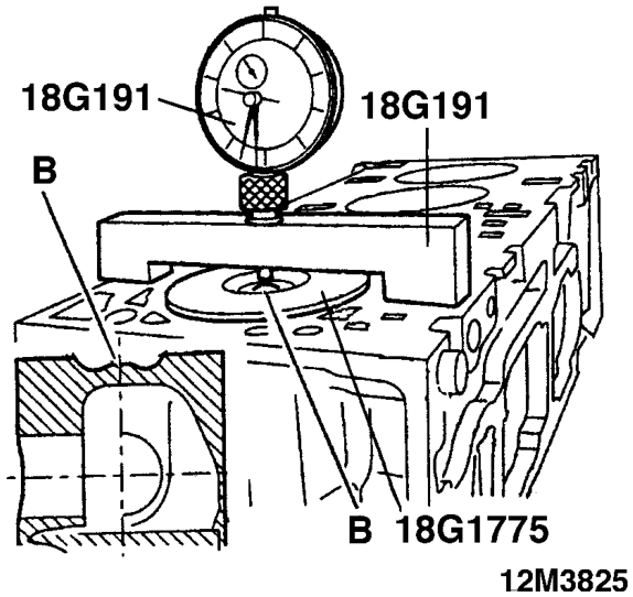 Tighten: – Install the connecting rod end cap, equipped with a new bearing half which you have oiled.