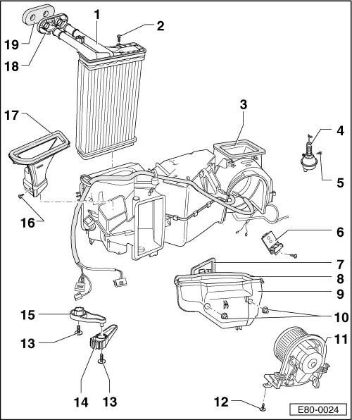 SEAT Service and Repair Manuals > Leon Mk1 > Heating
